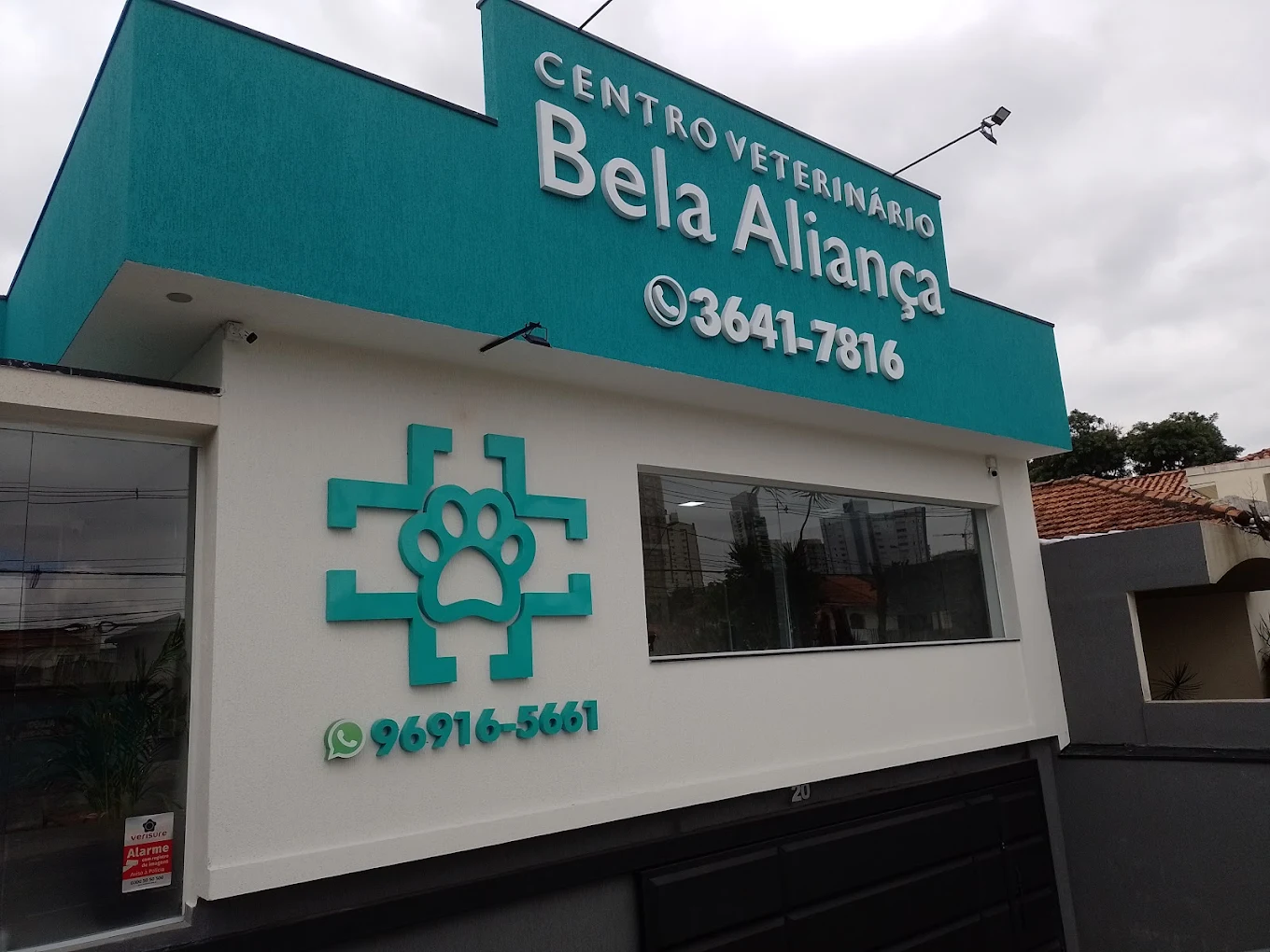 Fachada da Centro Veterinário Bela Aliança 